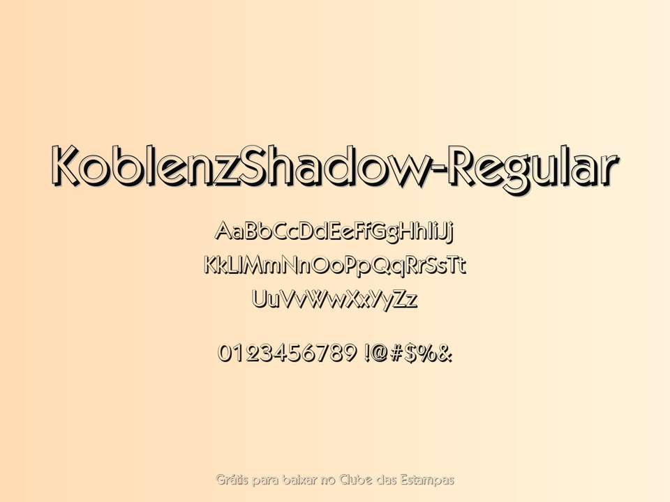 Fonte Koblenzshadow Regular Grátis Para Baixar
