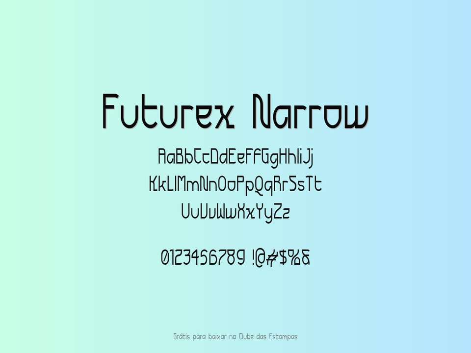 Fonte Futurex Narrow Grátis Para Baixar