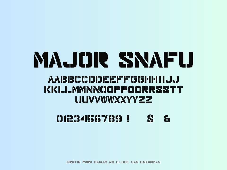 Fonte Major Snafu Grátis Para Baixar