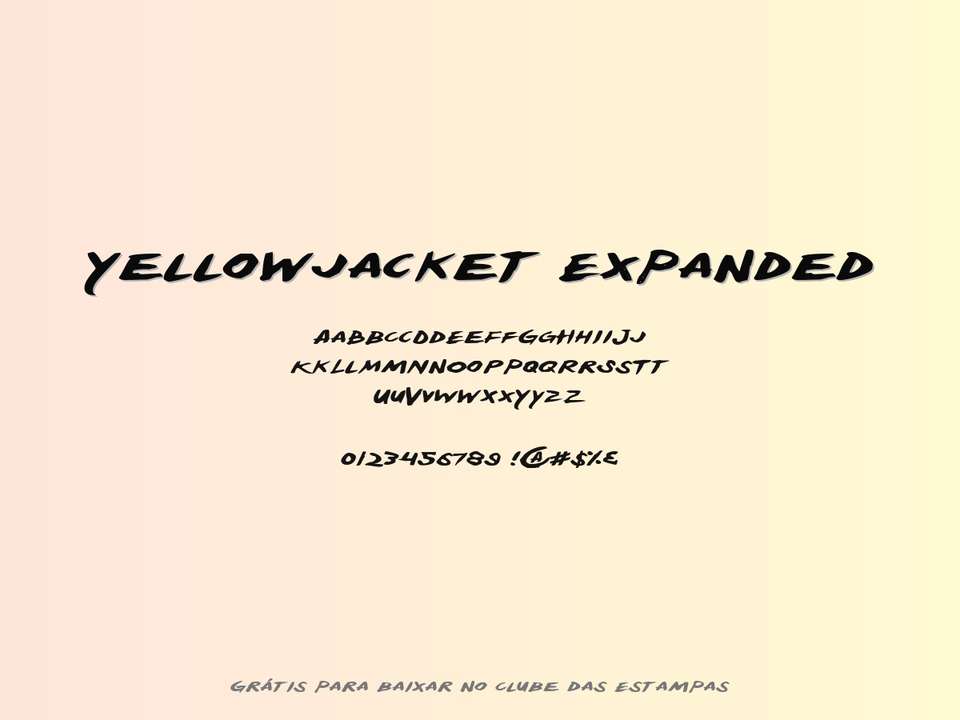 Fonte Yellowjacket Expanded Grátis Para Baixar