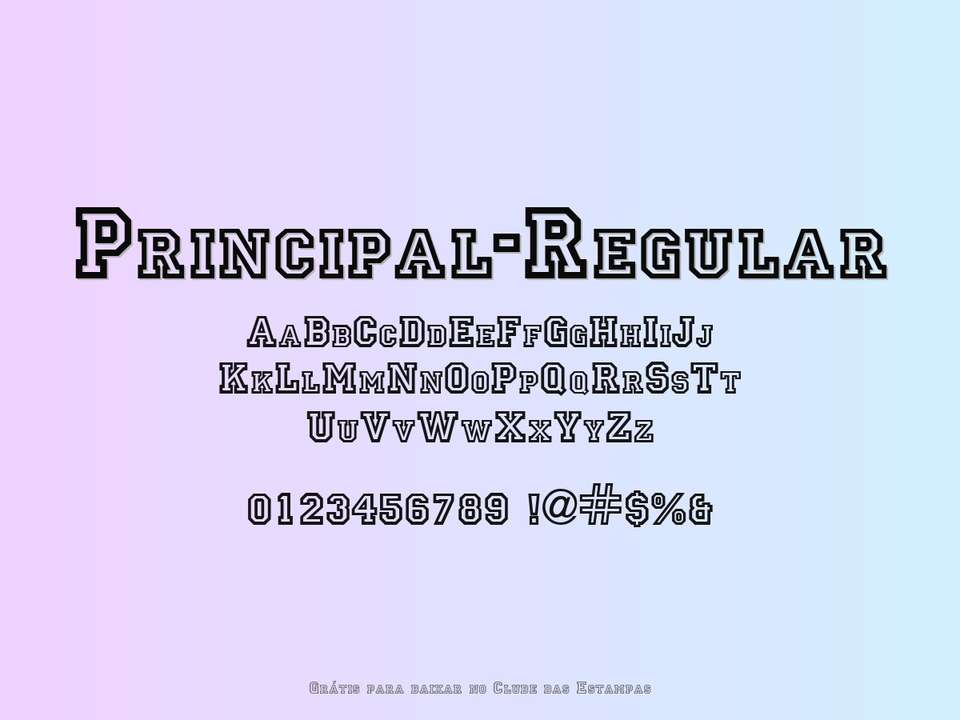 Fonte Principal Regular Grátis Para Baixar