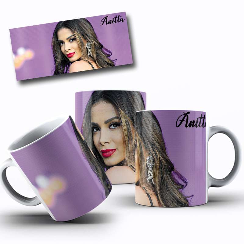 Arte Para Caneca Anitta Cantora Pop 5