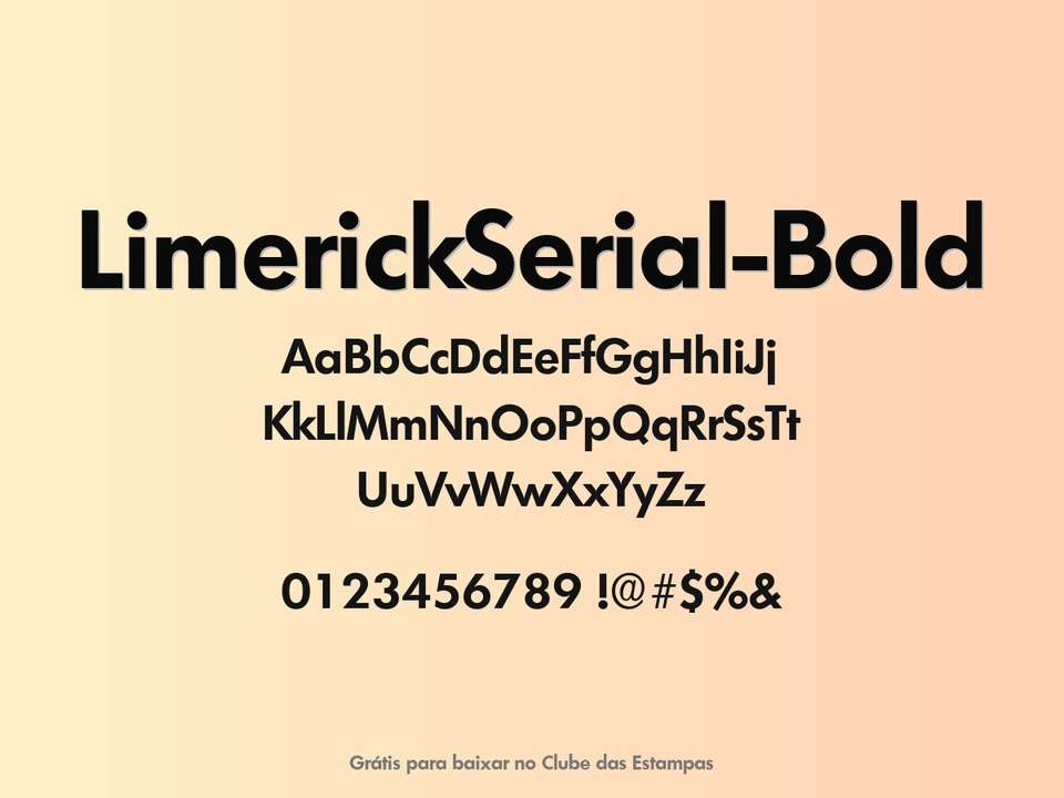 Fonte Limerickserial Bold Grátis Para Baixar
