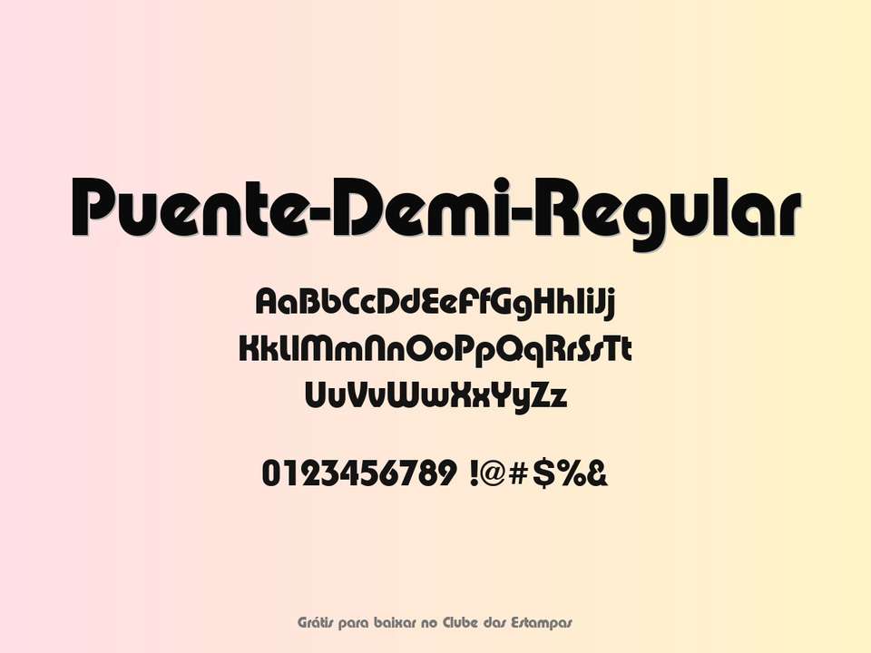 Fonte Puente Demi Regular Grátis Para Baixar