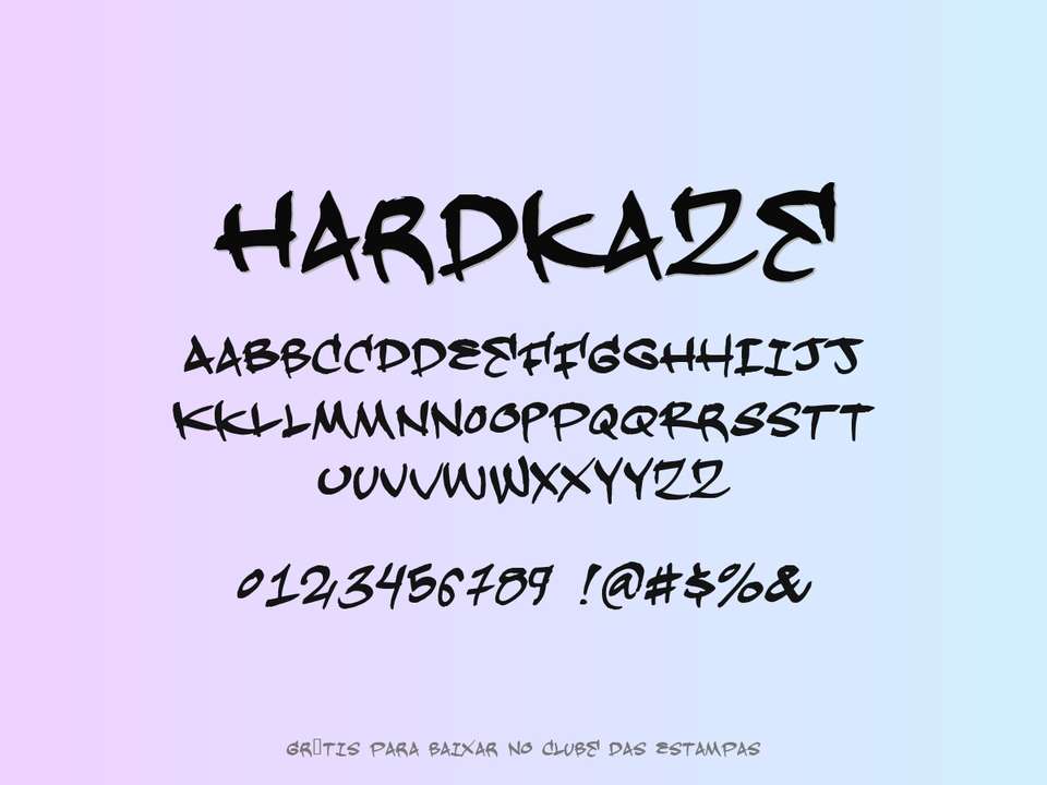 Fonte Hardkaze Grátis Para Baixar