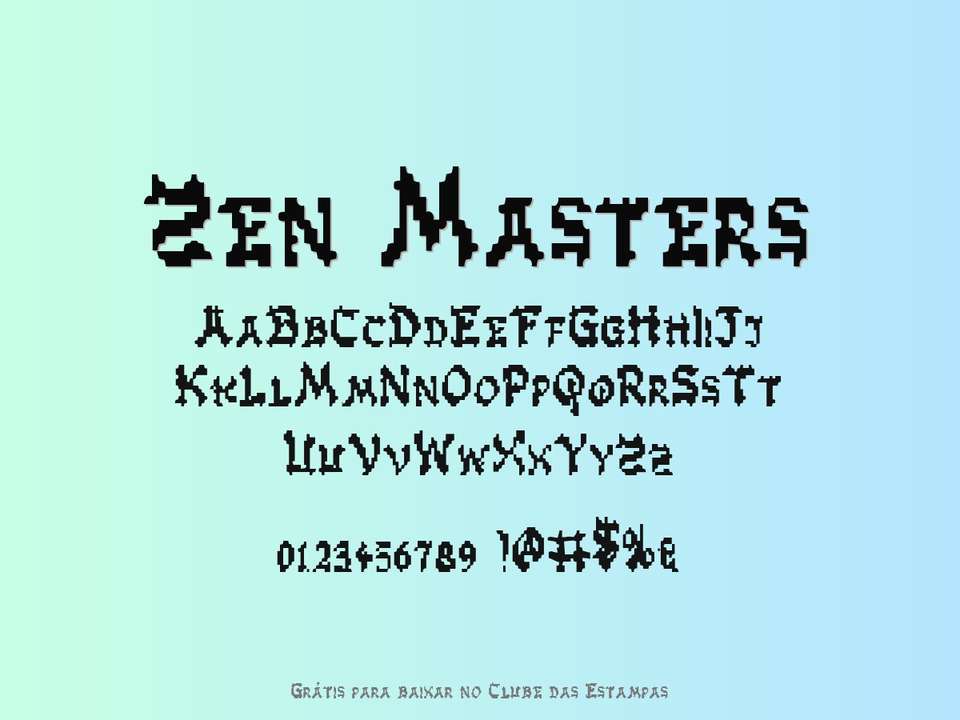 Fonte Zen Masters Grátis Para Baixar