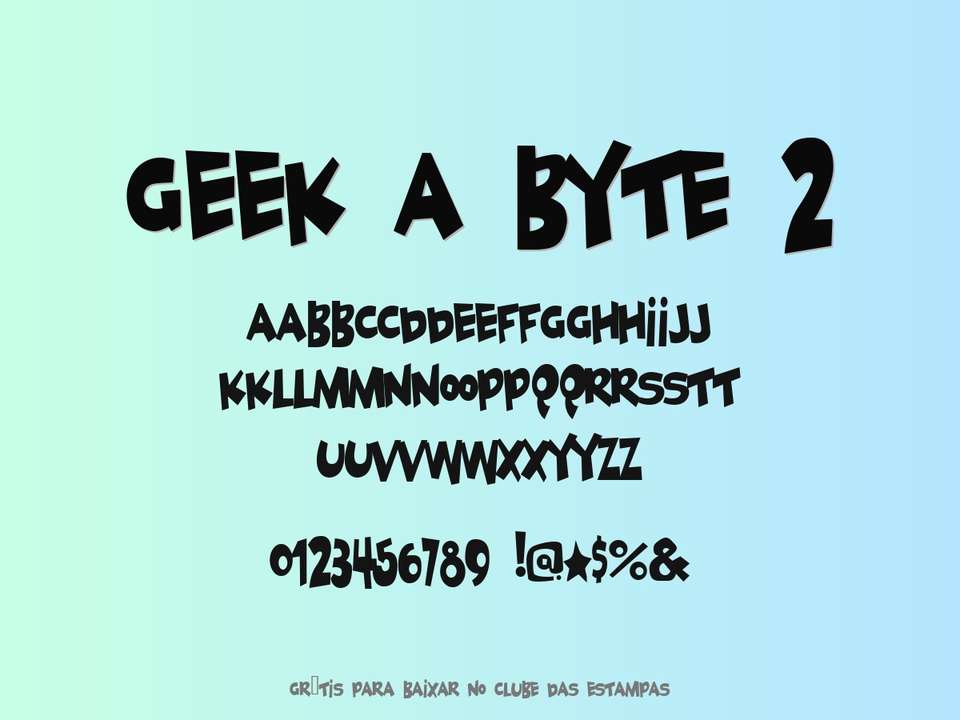 Fonte Geek A Byte 2 Grátis Para Baixar