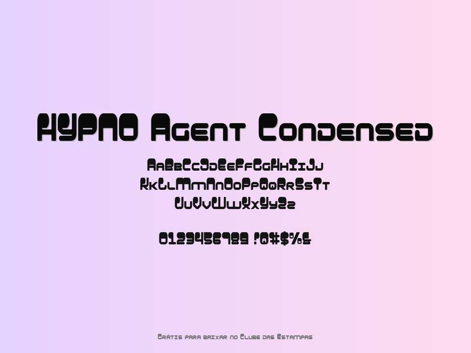 Fonte Hypno Agent Condensed Grátis Para Baixar