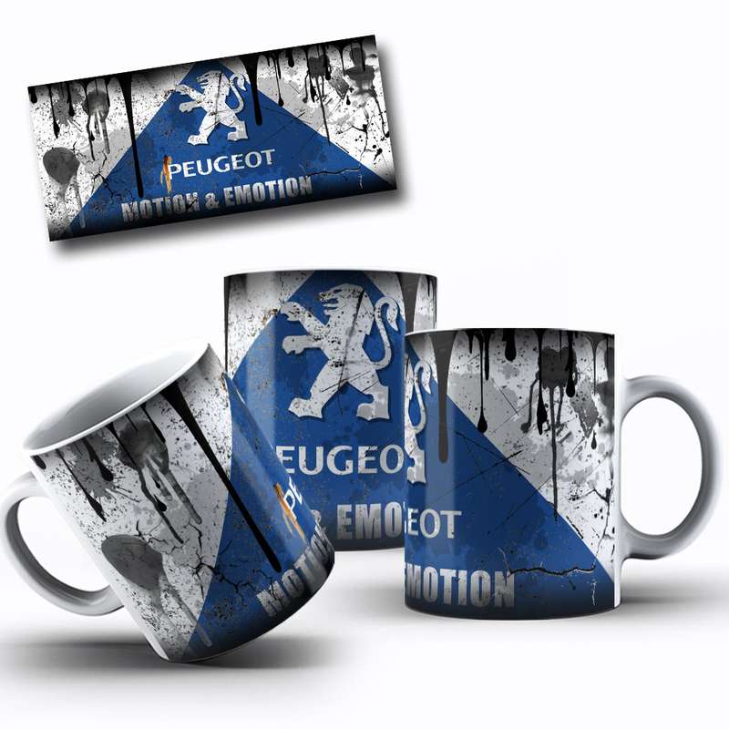 Arte Para Caneca Peugeot Lion Logo Motion Emotion 28