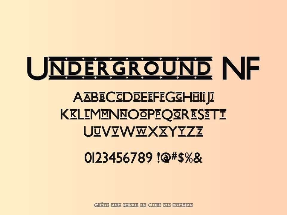 Fonte Underground Nf Grátis Para Baixar