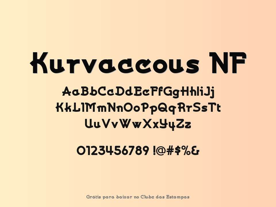 Fonte Kurvaceous Nf Grátis Para Baixar