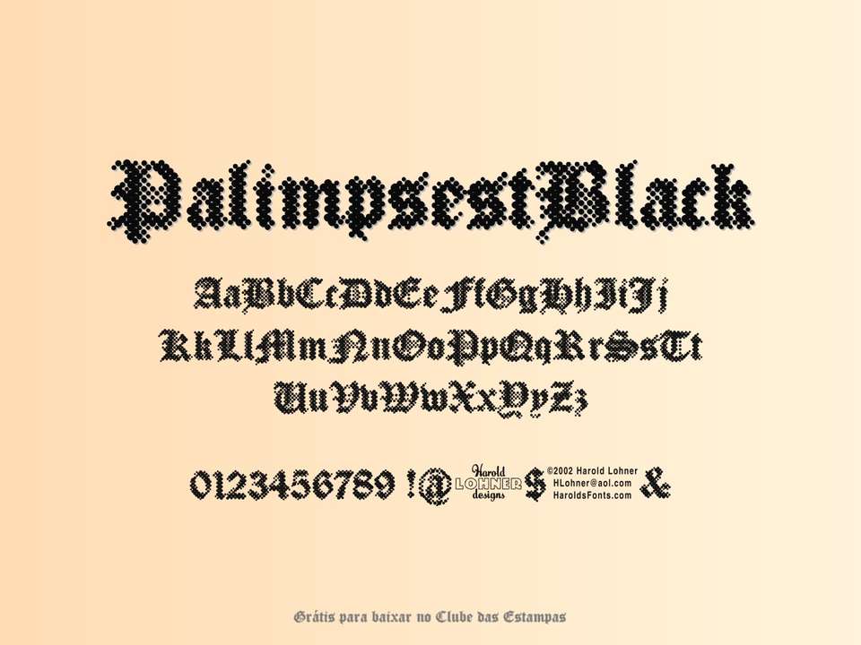 Fonte Palimpsestblack Grátis Para Baixar