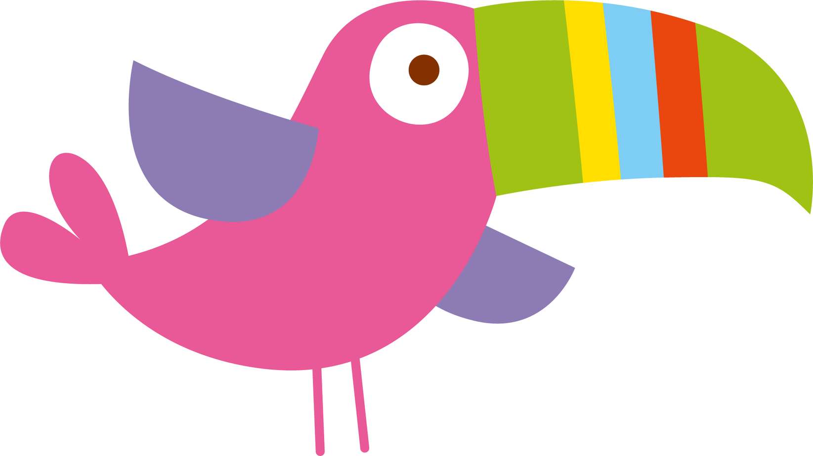 Tucano Rosa De Desenho Animado Animais Png Grátis Para Baixar