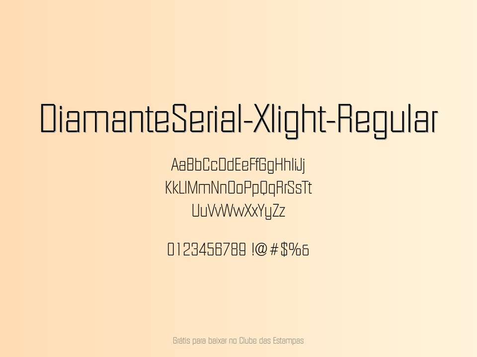 Fonte Diamanteserial Xlight Regular Grátis Para Baixar