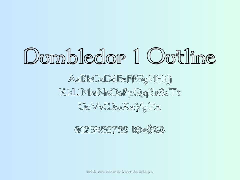 Fonte Dumbledor 1 Outline Grátis Para Baixar