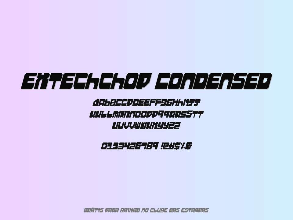 Fonte Extechchop Condensed Grátis Para Baixar