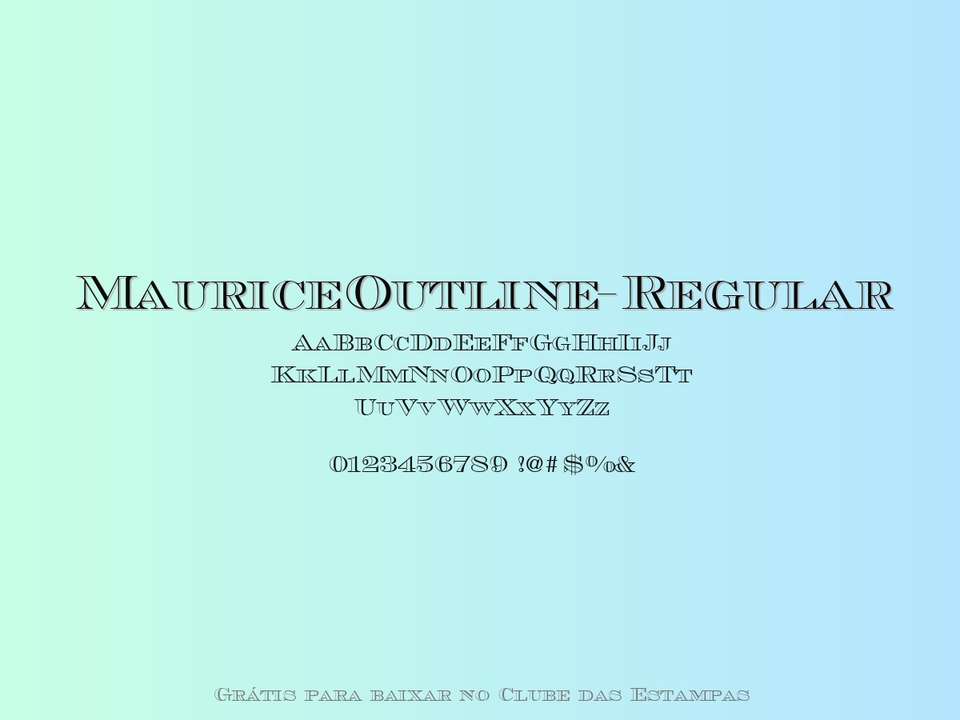Fonte Mauriceoutline Regular Grátis Para Baixar