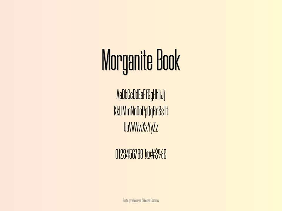Fonte Morganite Book Grátis Para Baixar