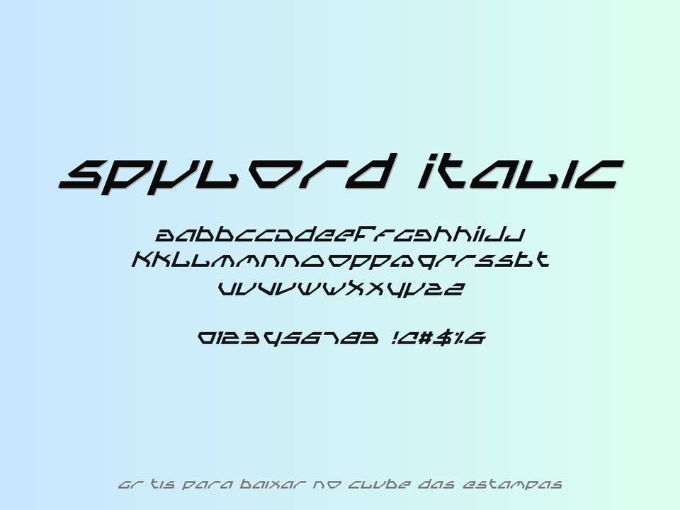 Fonte Spylord Italic Grátis Para Baixar