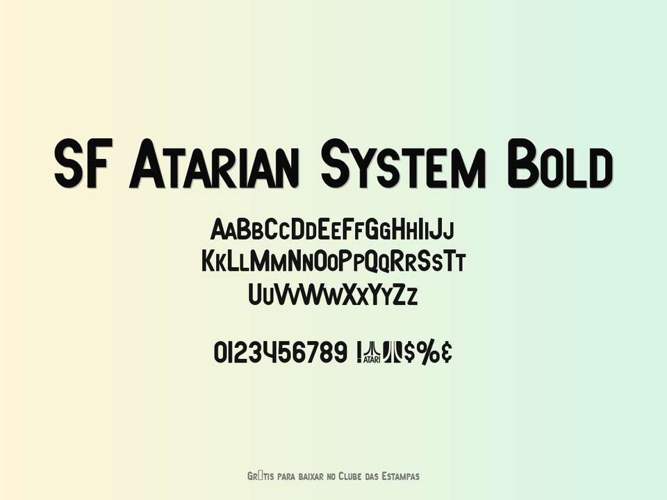 Fonte Sf Atarian System Bold Grátis Para Baixar