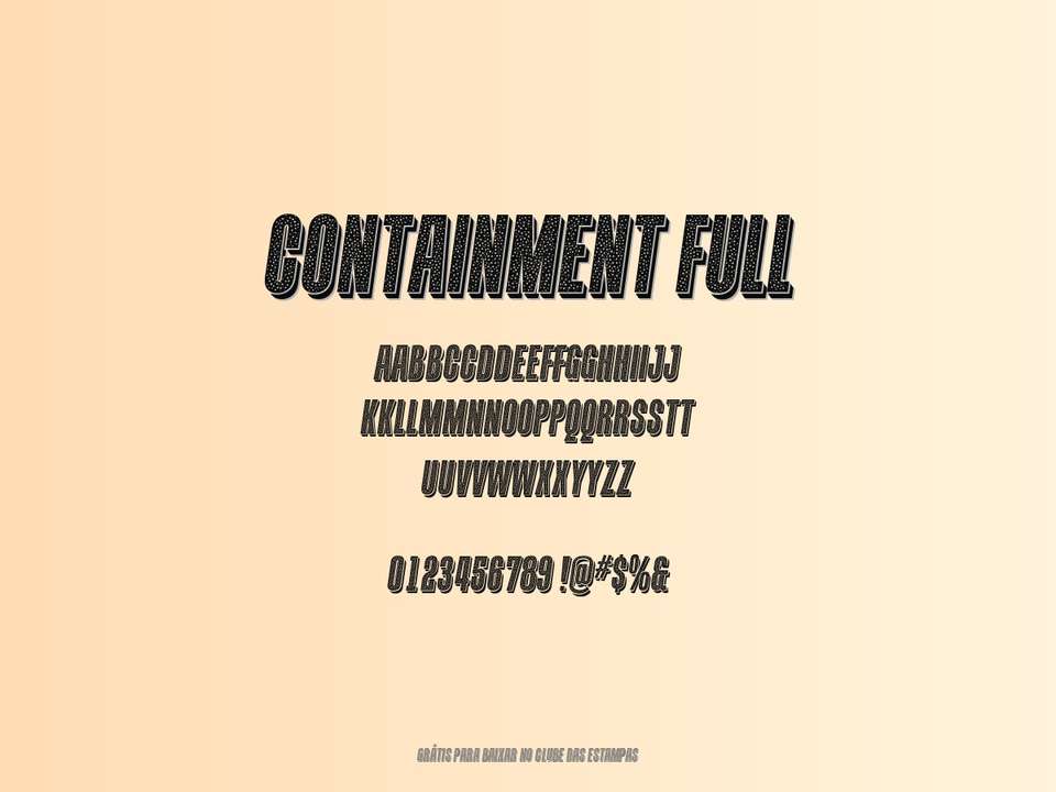 Fonte Containment Full Grátis Para Baixar