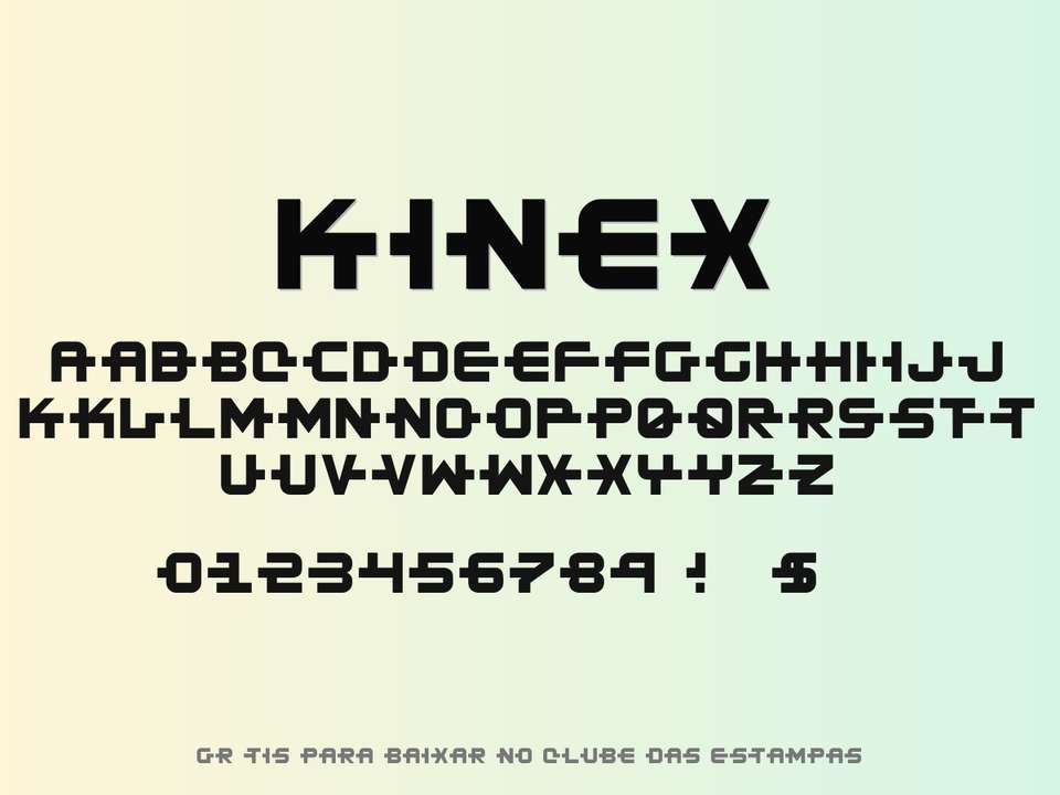 Fonte Kinex Grátis Para Baixar