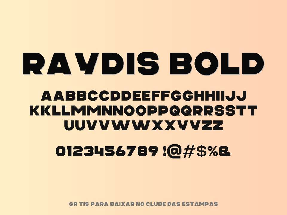 Fonte Raydis Bold Grátis Para Baixar