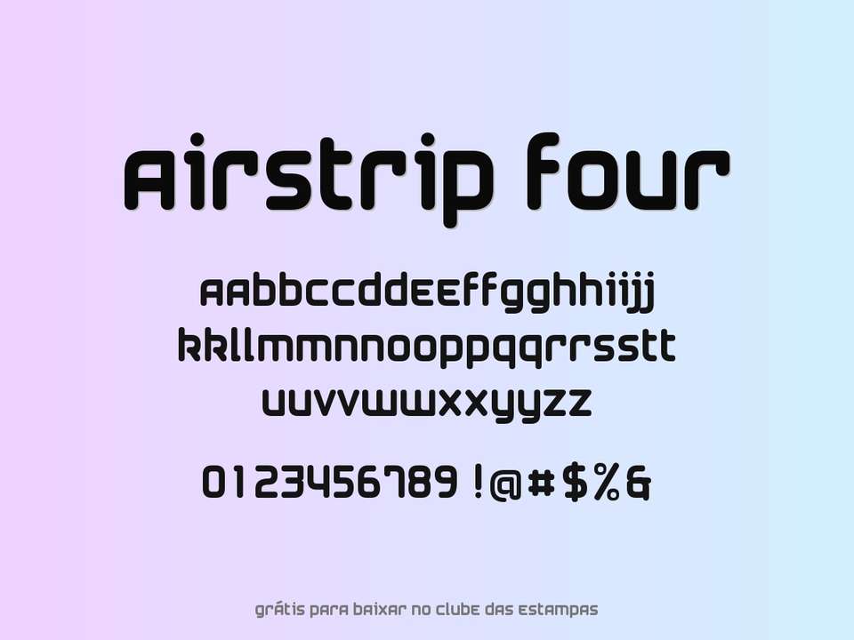 Fonte Airstrip Four Grátis Para Baixar