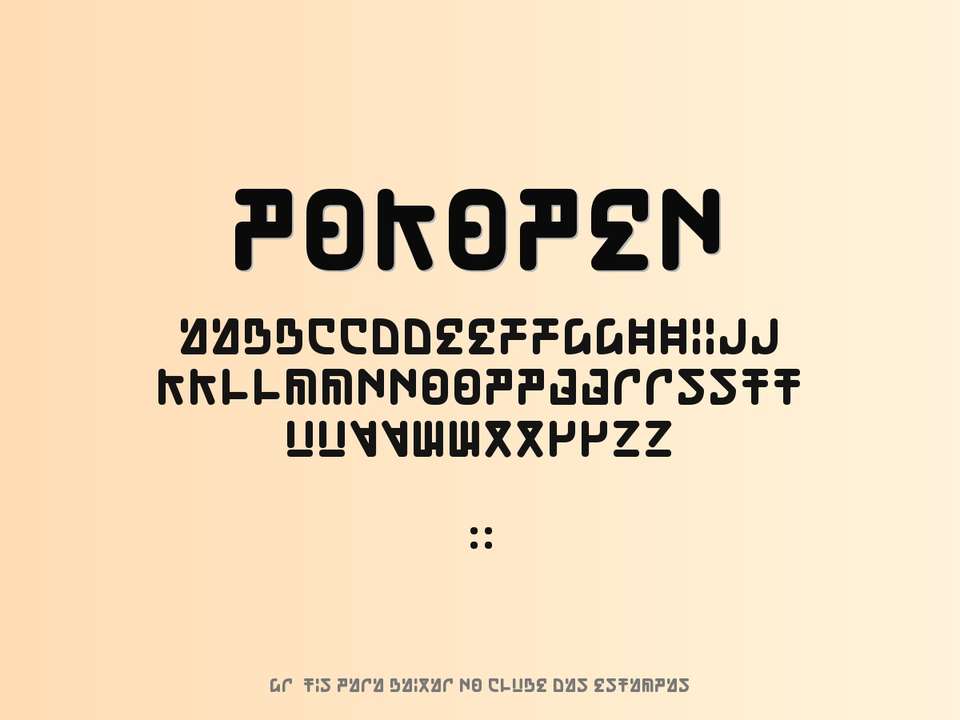 Fonte Pokopen Grátis Para Baixar