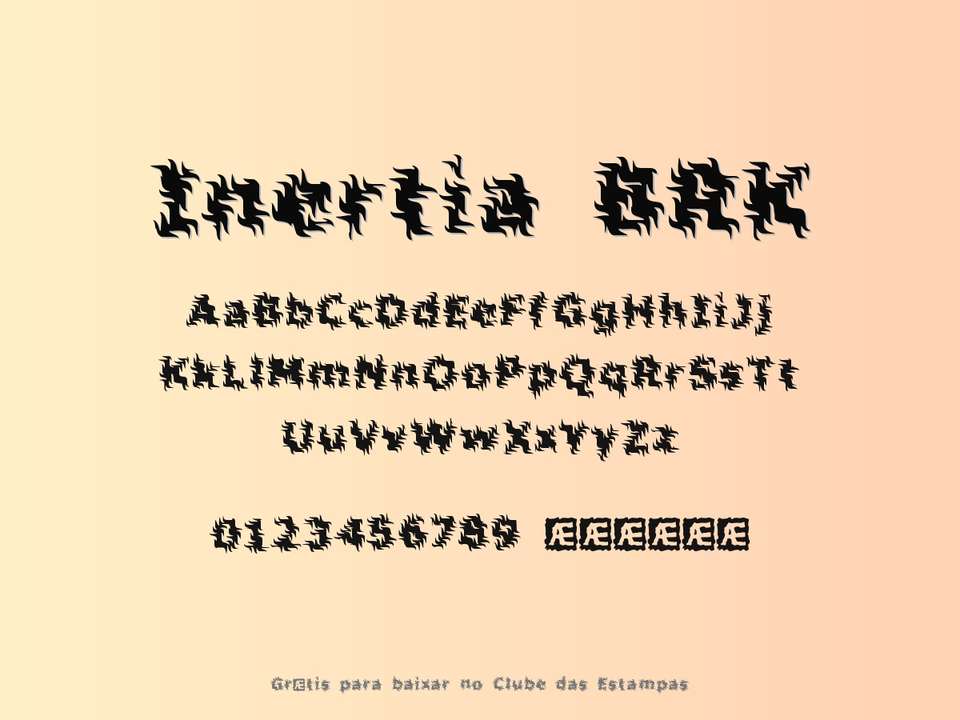 Fonte Inertia Brk Grátis Para Baixar