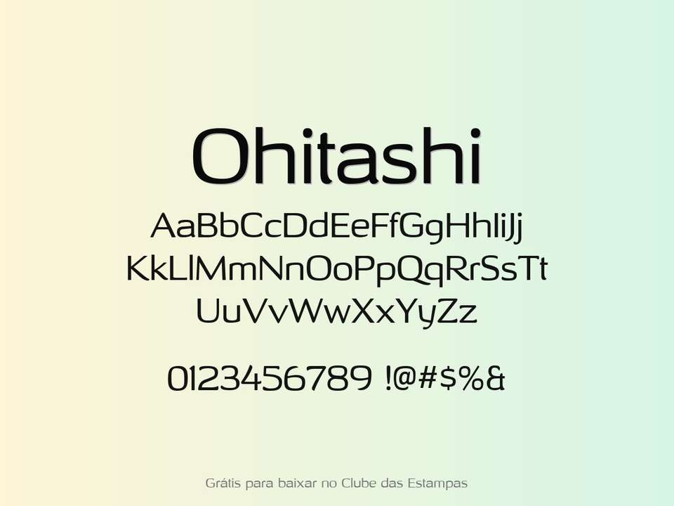 Fonte Ohitashi Grátis Para Baixar