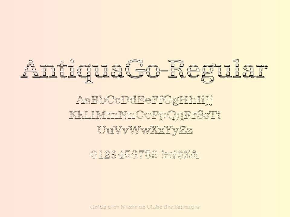 Fonte Antiquago Regular Grátis Para Baixar