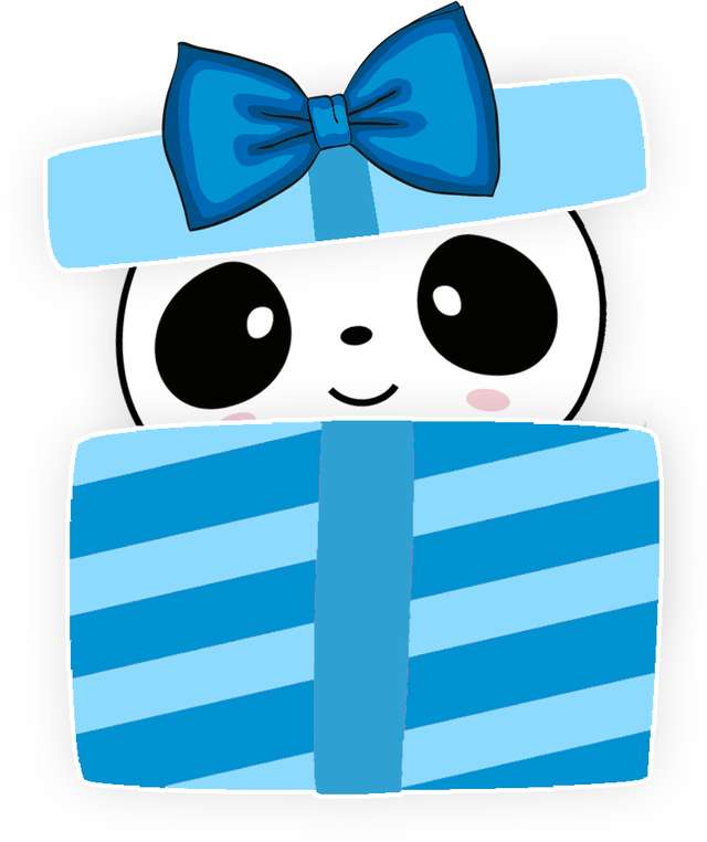 Elemento Panda Menino Azul Cute Fofo Png