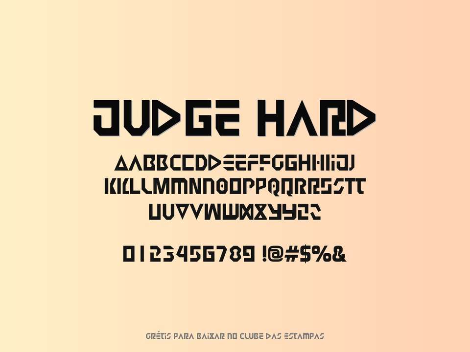 Fonte Judge Hard Grátis Para Baixar