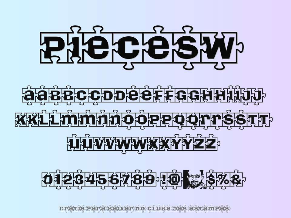 Fonte Piecesw Grátis Para Baixar