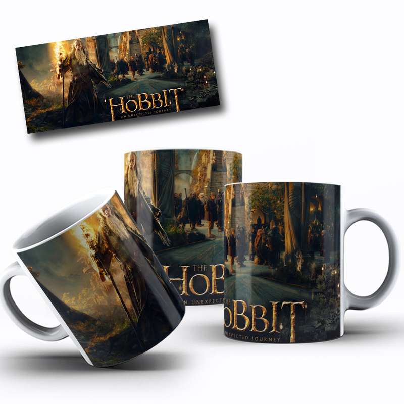 Arte Para Caneca The Hobbit Personagem Série Realista 13