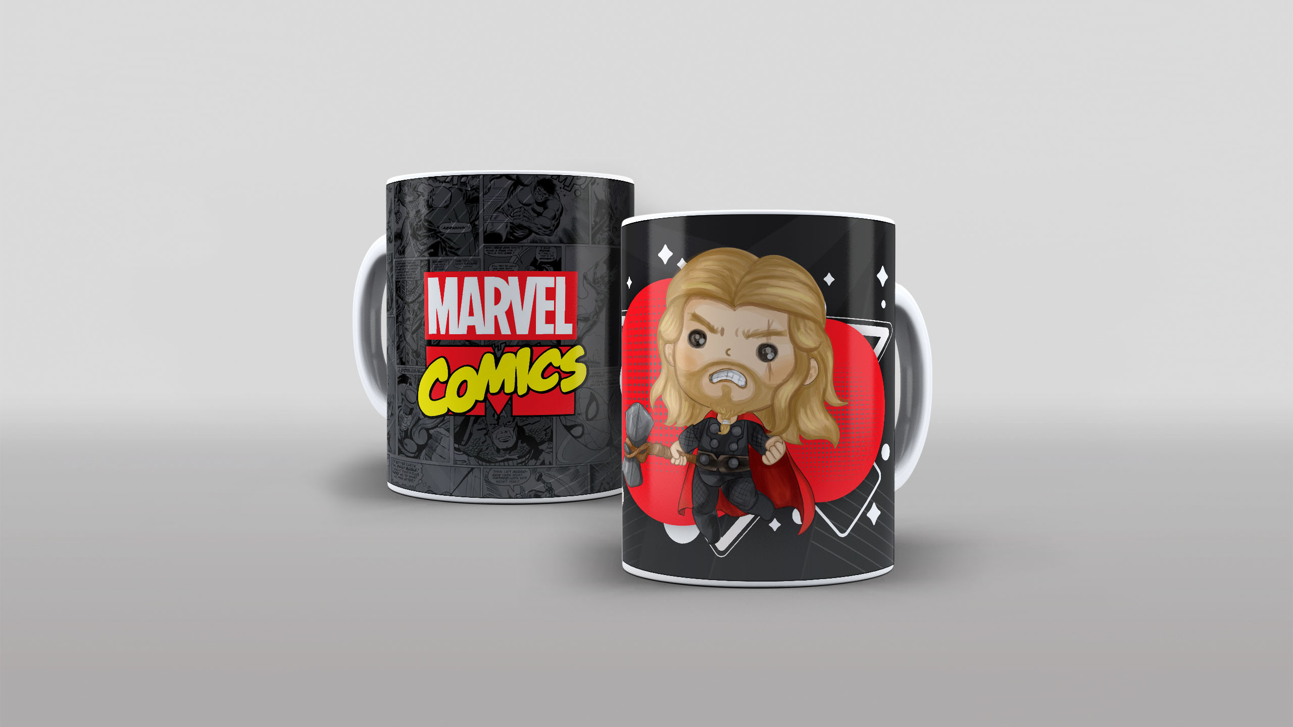 Arte Caneca Marvel Comics Heróis Cute Fofo Baby (15)