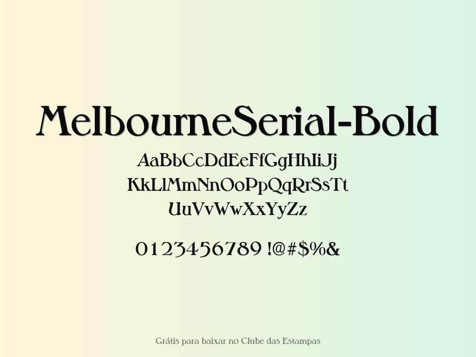 Fonte Melbourneserial Bold Grátis Para Baixar