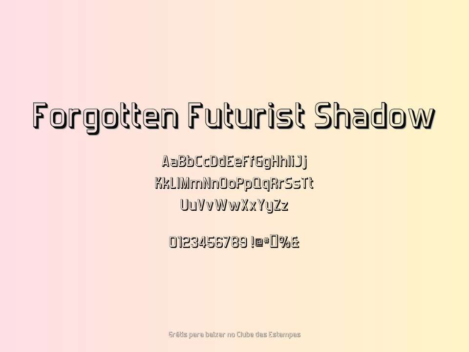 Fonte Forgotten Futurist Shadow Grátis Para Baixar