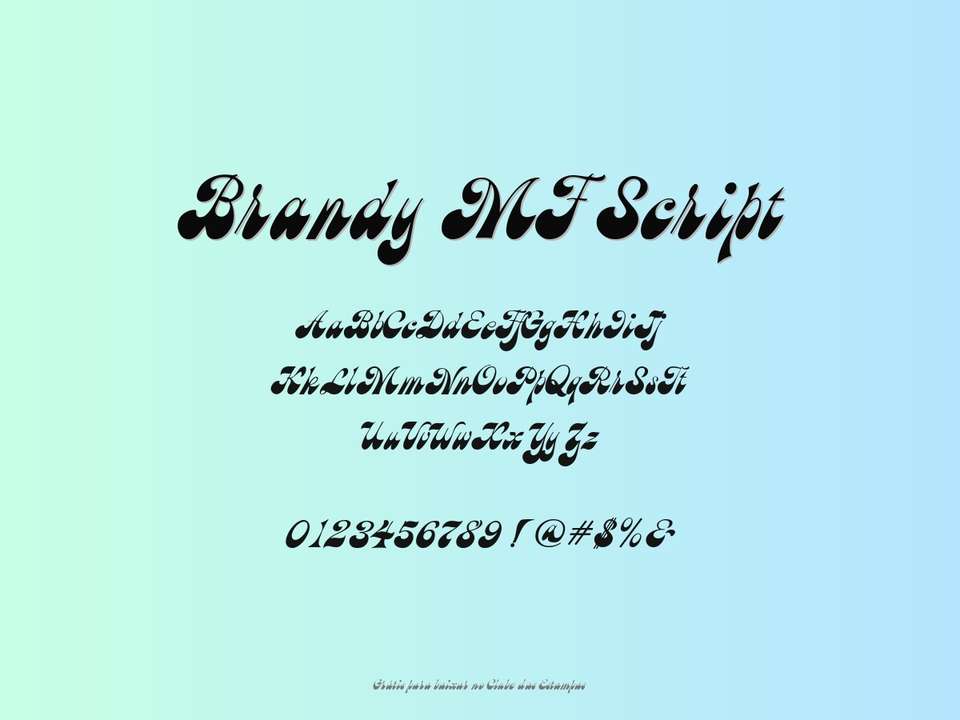 Fonte Brandy Mf Script Grátis Para Baixar