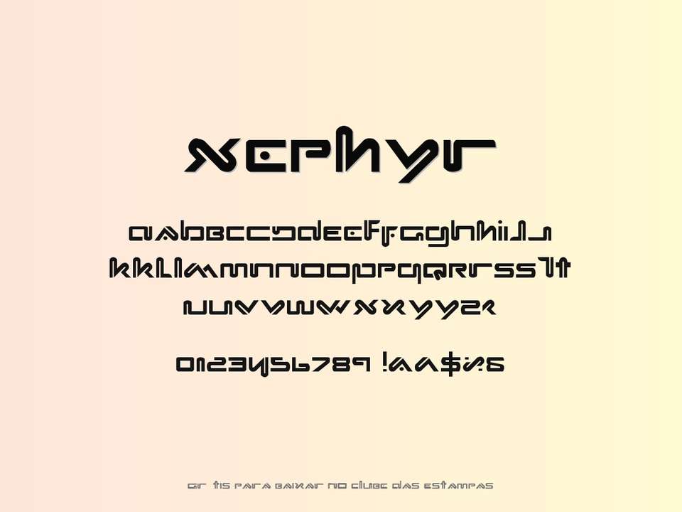 Fonte Xephyr Grátis Para Baixar