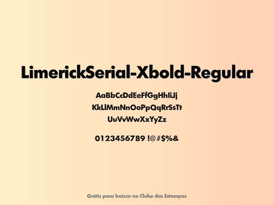 Fonte Limerickserial Xbold Regular Grátis Para Baixar