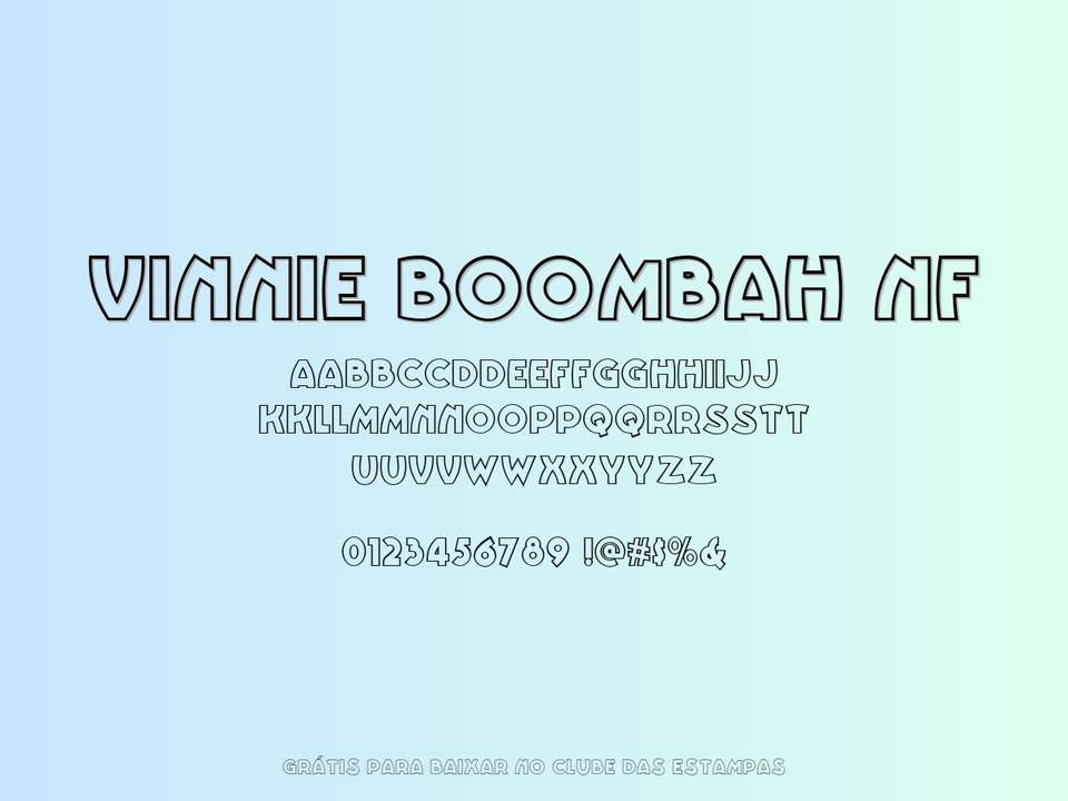 Fonte Vinnie Boombah Nf Grátis Para Baixar