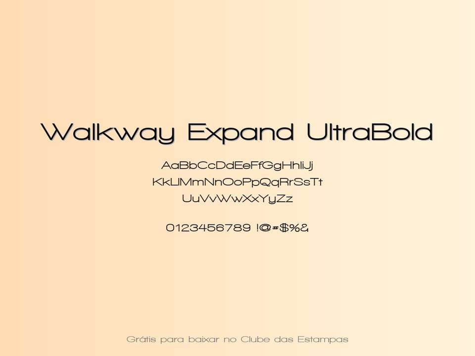 Fonte Walkway Expand Ultrabold Grátis Para Baixar