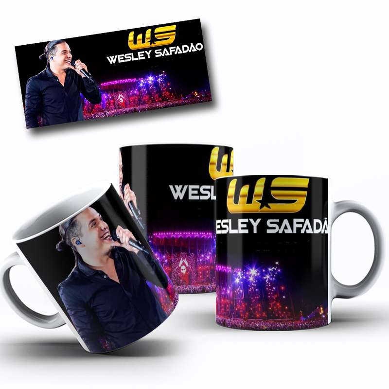 Arte Para Caneca Wesley Safadão Cantor Música 4