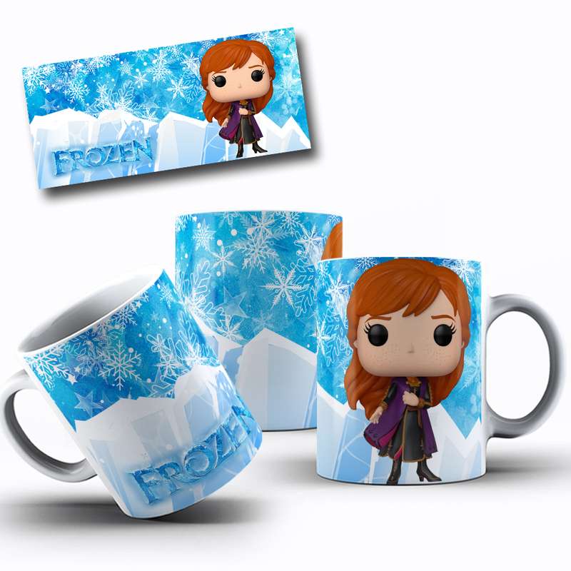 Arte Para Caneca Frozen Funko (2)