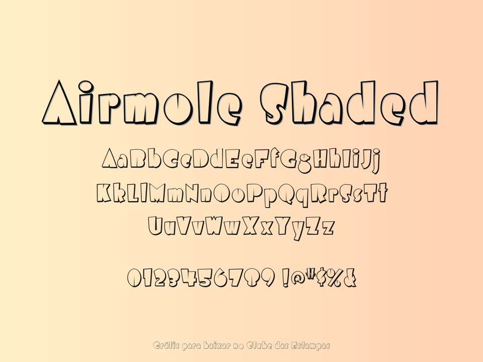 Fonte Airmole Shaded Grátis Para Baixar