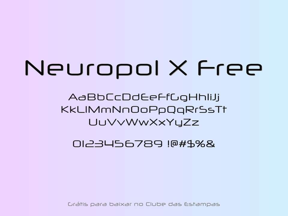 Fonte Neuropol X Free Grátis Para Baixar
