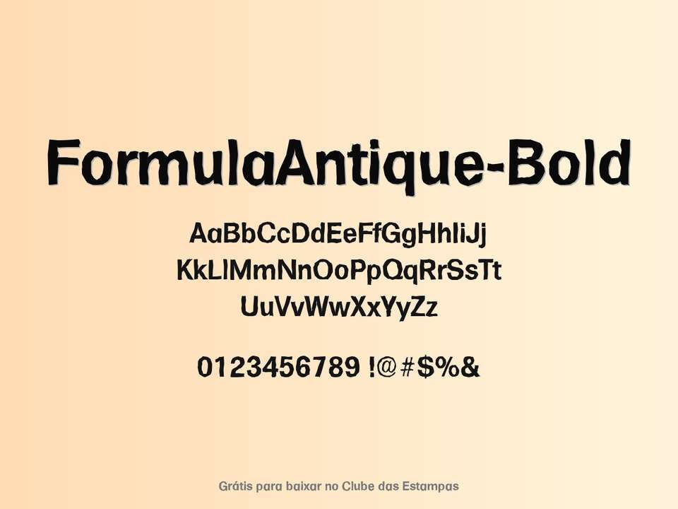 Fonte Formulaantique Bold Grátis Para Baixar