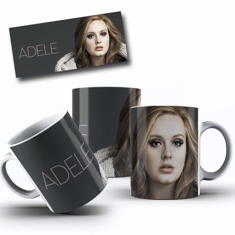 Arte Para Caneca Adele Personagens Cartoon 1